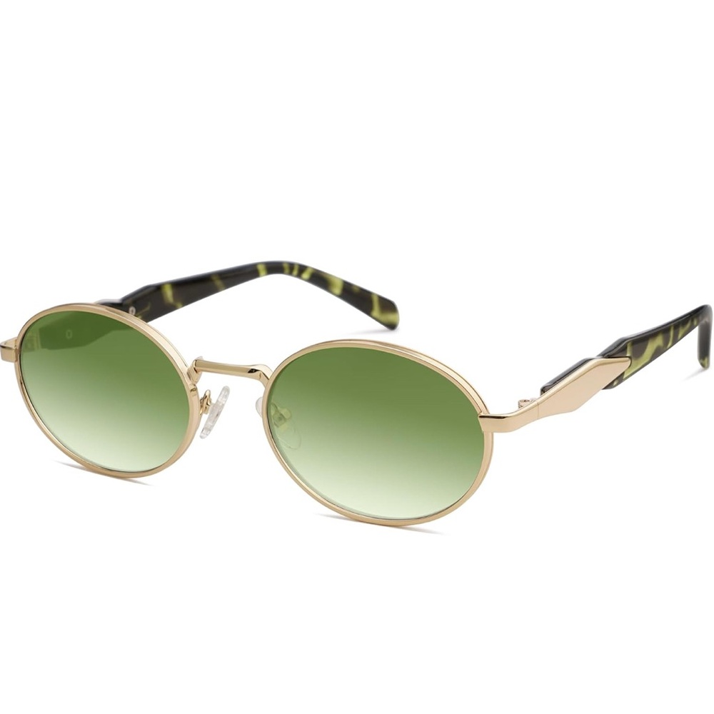 GREEN RETRO Oval Sunglasses FOR WOMAN *NEW*